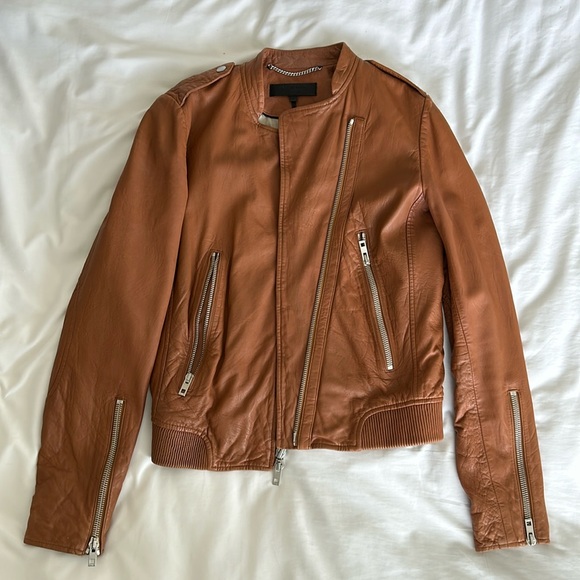 rag & bone Jackets & Blazers - Rag & Bone Tan Leather Jacket